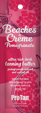 Pro Tan Beaches and Creme Pomegranate Dark Tanning Butter Packet