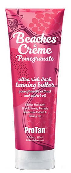 Pro Tan Beaches and Creme Pomegranate Dark Tanning Butter 8.5 oz 