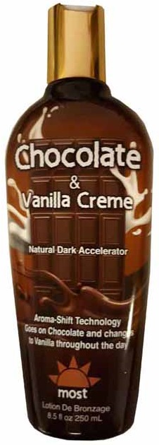 CHOCOLATE and VANILLA CREME Natural Dark Accelerator  8.5 oz