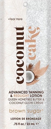 Tan Incorporated Brown Sugar Coconut Cake Advanced Tanning Lotion Packet