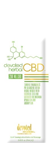 Devoted Herbal CBD Dark Tanning Lotion Packet