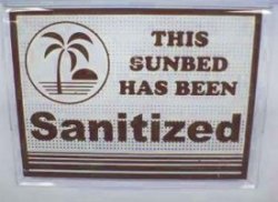 Sanitized Bed Sign